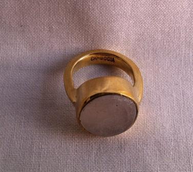 Jewellery Made From Recycled Brass Bomb shell Ring