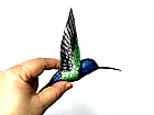 Bird sculpture Paper mache Hummingbird   