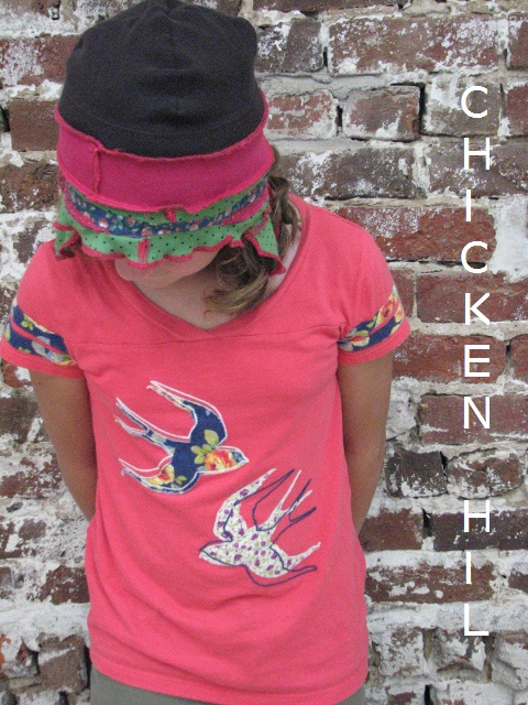 pdf Recycled HAT pattern and tutorial...sizes 7-12yrs, upcycled t-shirts