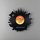 "BARCELONA" VINYL clock