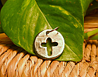 Cross coin pendant