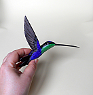 hummingbird art paper mache bird sculpture 