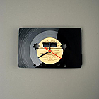 "CASSETTE" VINYL clock