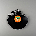 "HORROR" VINYL clock