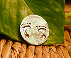 Baby Feet Mother's Coin Pendant