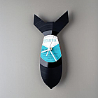 "BOMB" VINYL clock