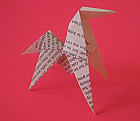 Hand made paper horse