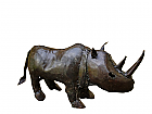 Recycled Metal Art - Rhino