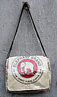 Eco friendly recycled messenger bags white elephant