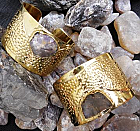 Bomb Shell Cuff Natural Stones