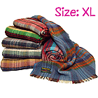 Random Recycled Wool Rugs Throws Blankets Xtra Large Size - 100% Recycled Wool Yarn - Made in Britain