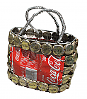 Coke Bottle Top Bag/Basket