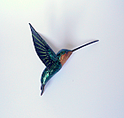 hummingbird art paper mache bird sculpture 