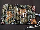 Jungle Fabric Crayon Roll